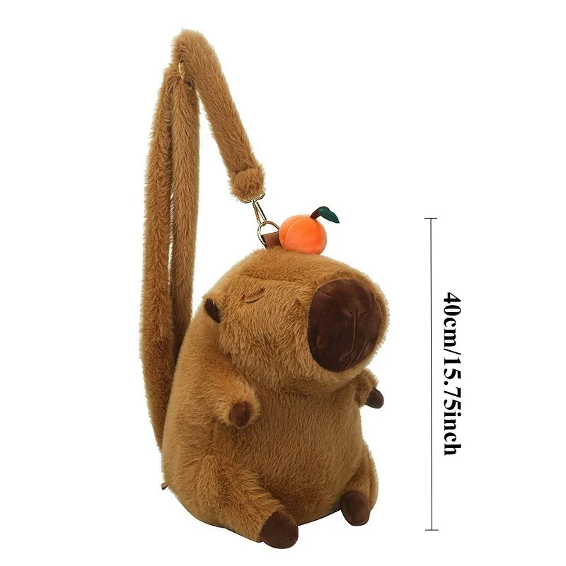 Cartoon Capibala Pop Rugzak Lelijke en Leuke Cartoon Diervormige Handtas Kawaii Mode Enkele Schouder Opbergtas Speelgoed Cadeau