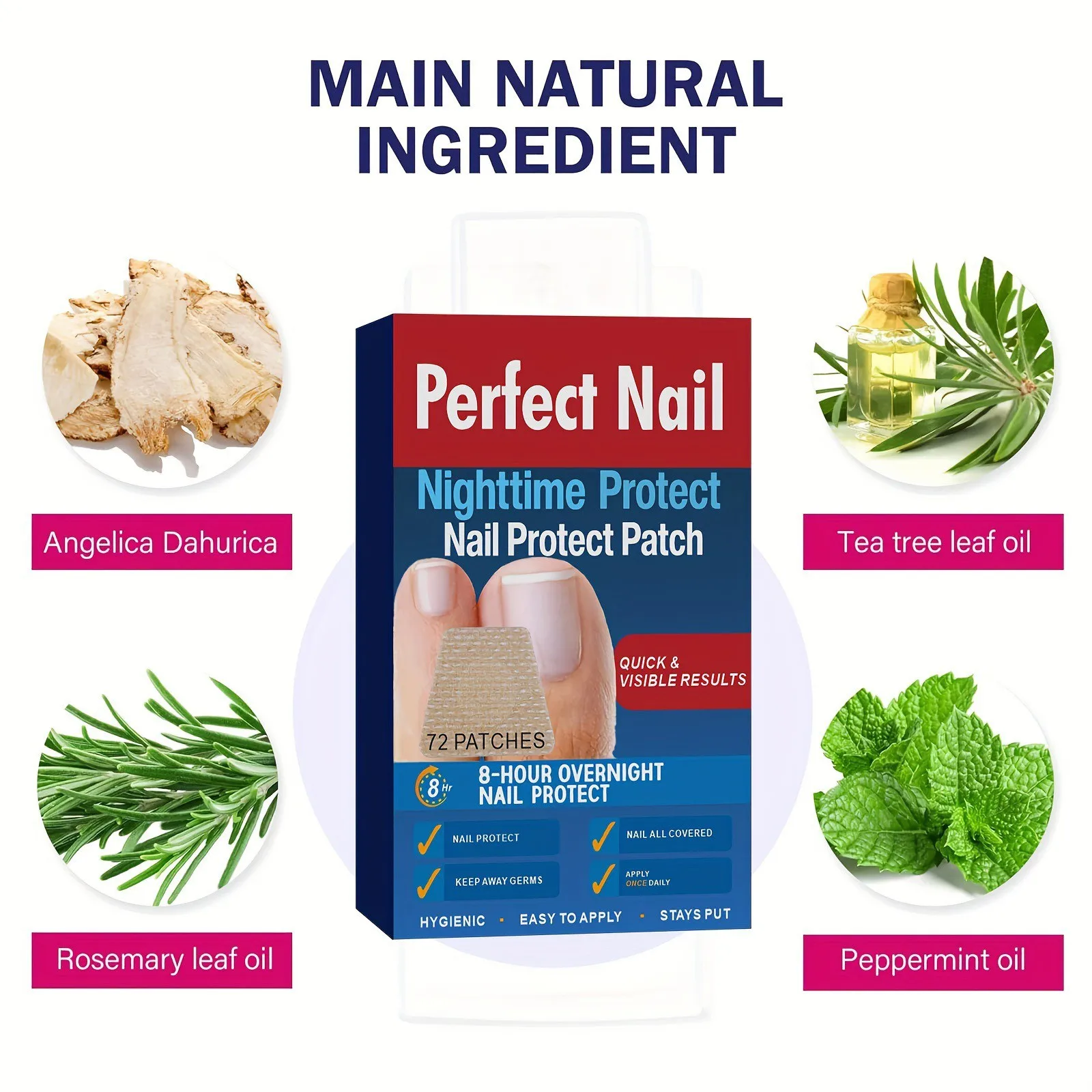 Nail Care Patches Improve Yellow And Thickened Nails Toenail Corrector Waterproof Repair Patch For Discolored Or Damaged Nails