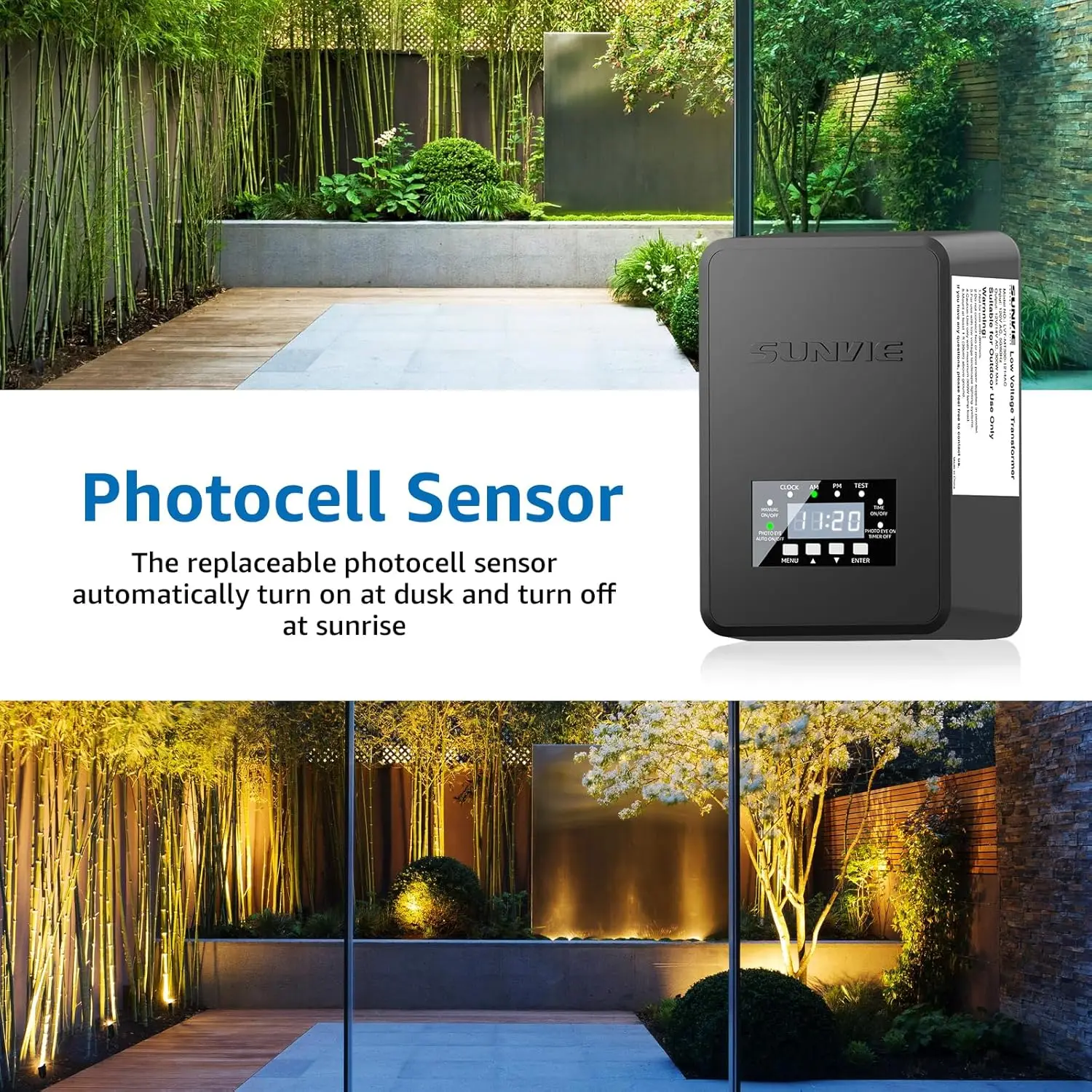 12    Landscape Lights with 300W Transformer 12-24V LED Landscape Lighting Kit 3000K Waterproof Aluminum La