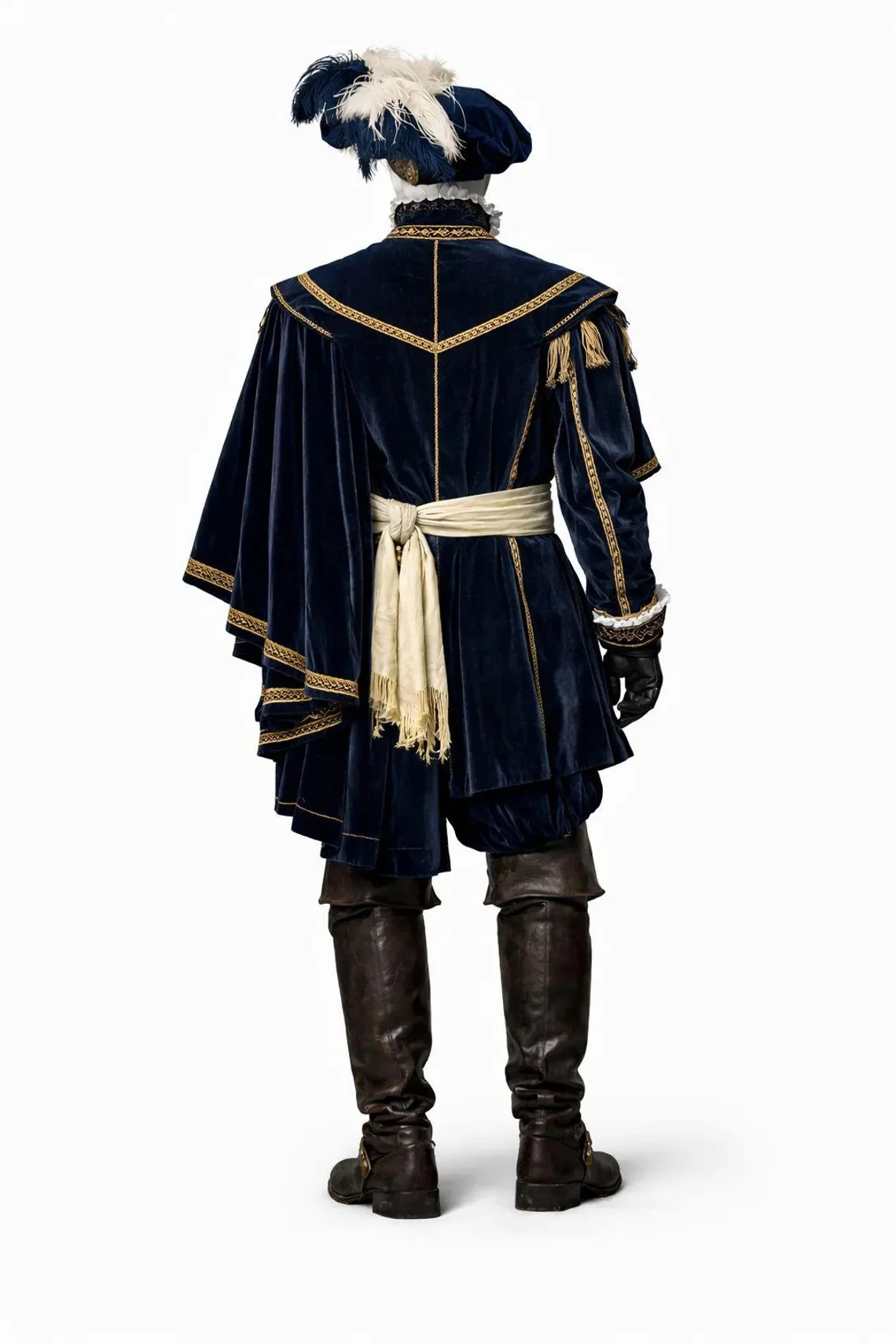 Custom Made 16th Century Renaissance Nobleman Costume Tudor Royal Navy Blue Historical Suit Events Cosplay