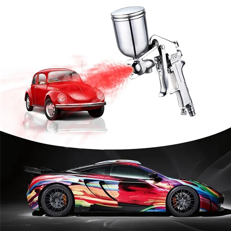 

ABAG Spray Tool Pneumatic Airbrush Sprayer Professional Alloy Painting Atomizer Tool With Hopper For Painting Cars Easy To Use