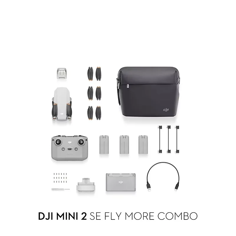 

DJI Mini 2 SE Fly More Combo, мини-Дрон с передачей видео 10 км, 3 батареи для максимального времени полета 93 мин, до 249g, QHD