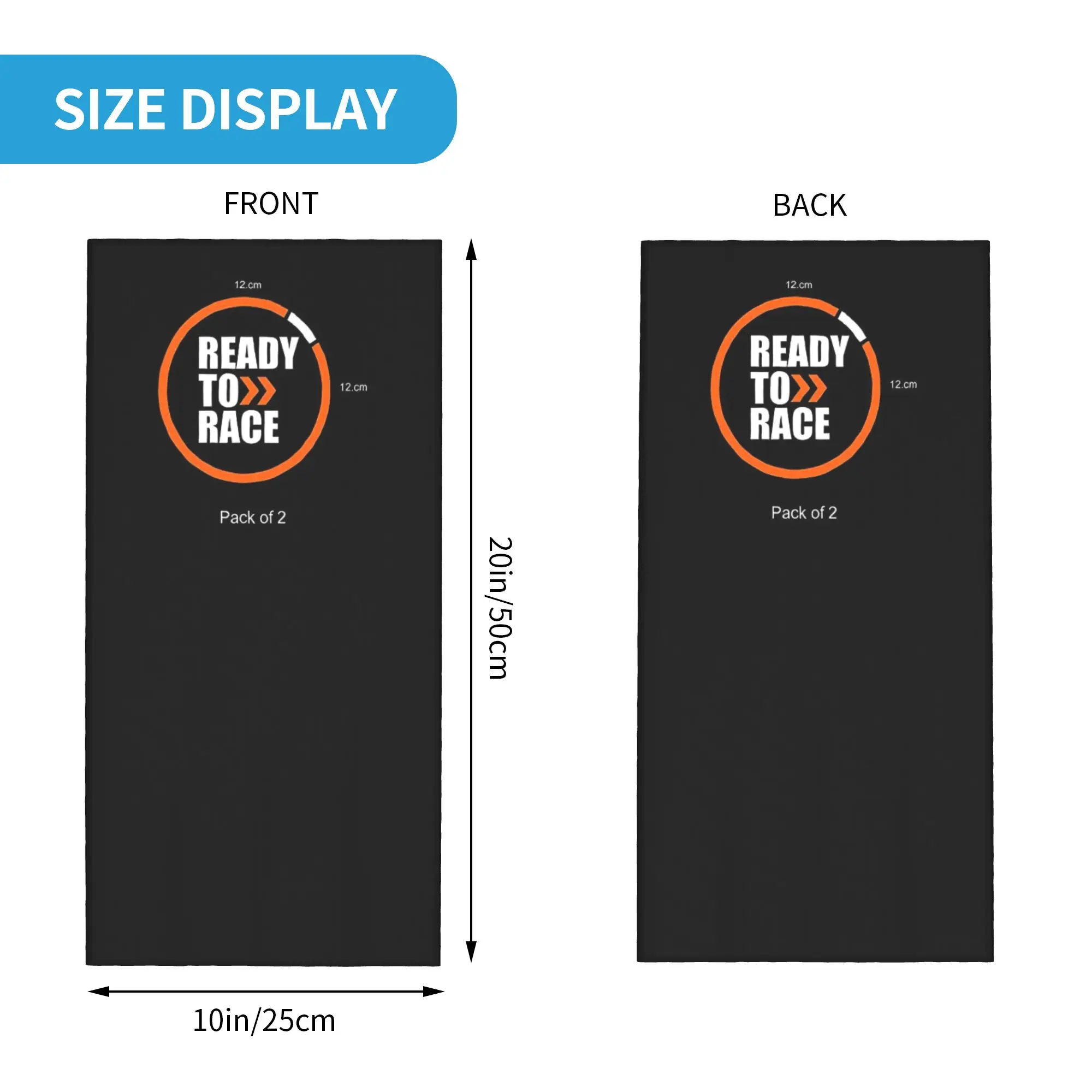 Custom Ready To Race Bandana Neck Warmer Men Women Winter Ski Hiking Scarf Gaiter Motocross Bitumen  Face Cover