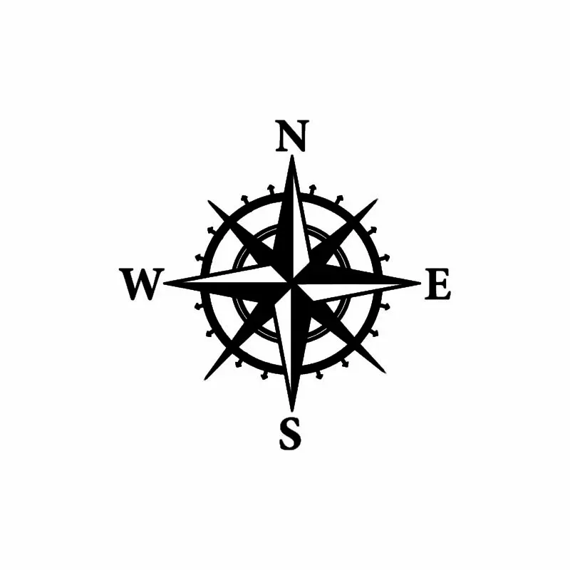 

Motorcycle Sticker Compass Decal NSWE Vinyl Funny Reflective Car Stickers Moto Auto On Car styling 12.7*12.7cm PVC KK