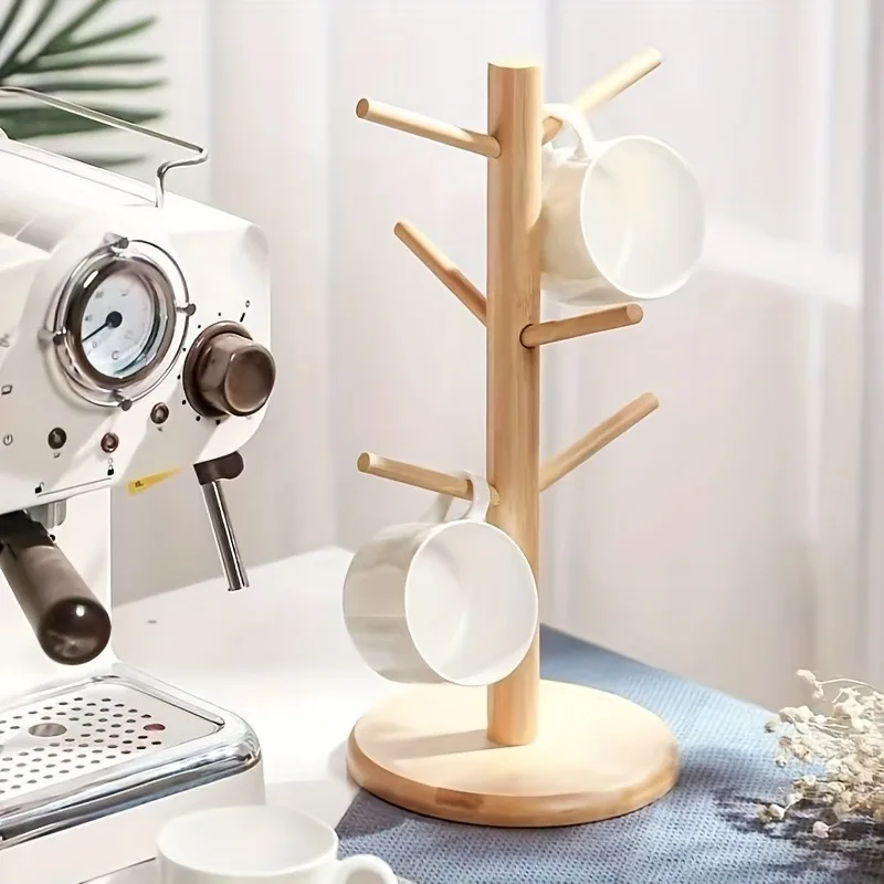 Bamboo Cup Holder Organizer 6