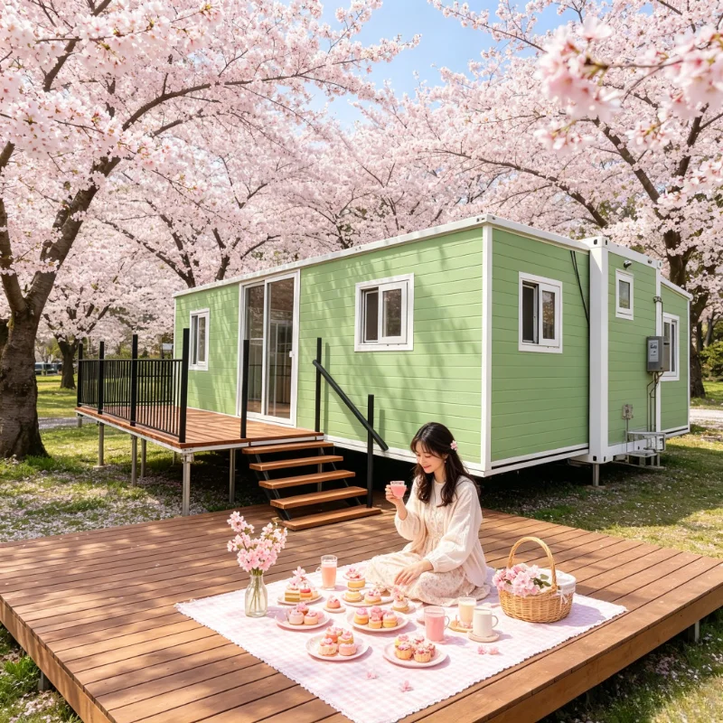 Container House Foldable Bouble Wings Container House 20ft 40FT Tiny Home Prefab Modular Container House Prefab Homes