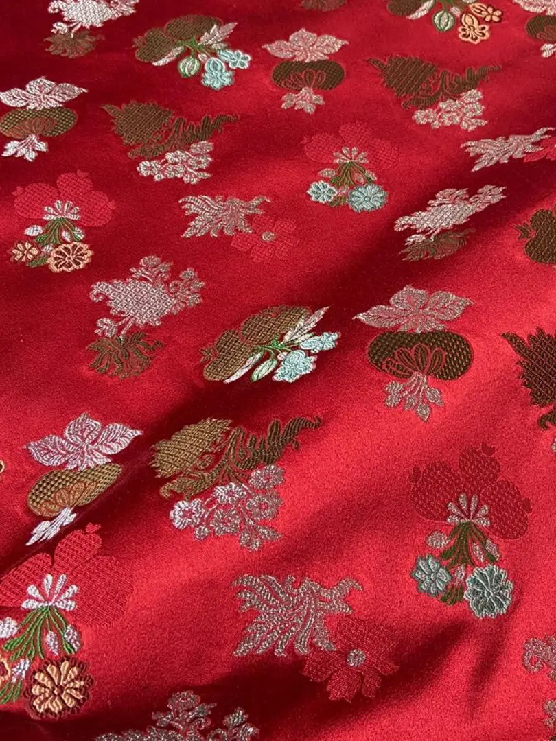 

Niijin Production Silk Artisanal Fabric Handmade Bag Material Heavyweight Embroidered Home Sponge Pad DIY Crt Supplies