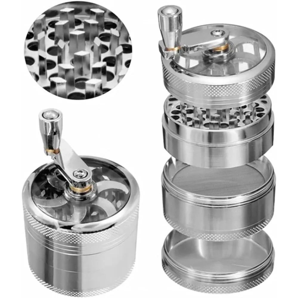Hard Spices Metal Dry Crusher Grinder 1.9 Inch Hand Tool for Nutmeg Ginger Rock Salt Peppercorns Spice Grinder Kitchen