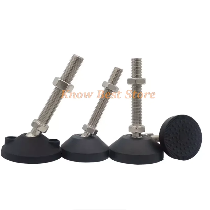 4 قطعة العالمي المشترك قابل للتعديل الأثاث التسوية قدم قاعدة دوارة توضيح مخرطة الساق منصات الجدول كرسي ضبط مستوي القدم