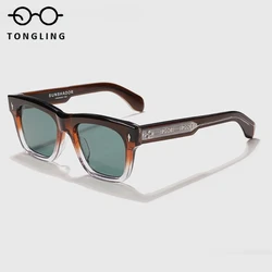 Stylish square-framed women sunglasses SCASH designer handmade men street shot luxury brand sunglasses can be sculpted