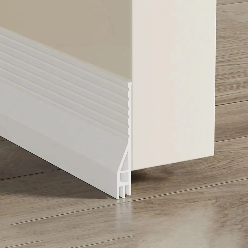 1PC 1m/39.37inch Windproof Door Bottom Seal Strip SoundProof Dustproof Door Gap Baffle Soft TPE Waterproof Seal Strip Hotel
