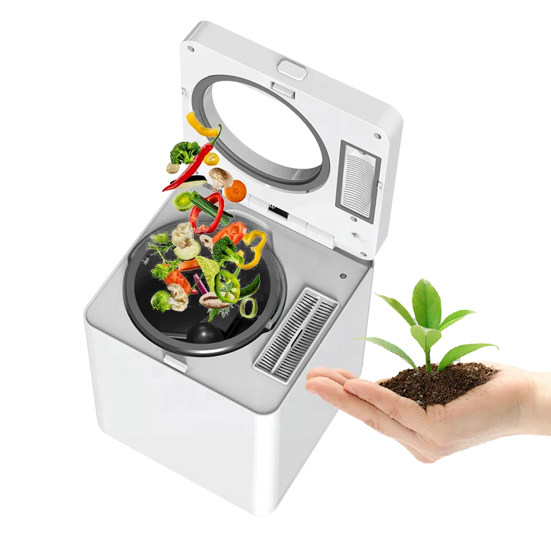 Beeco Electric Household Compact Stainless Steel Composting Machine App-Controlled 2.5L Capacity DC Motor Multigrind Technology
