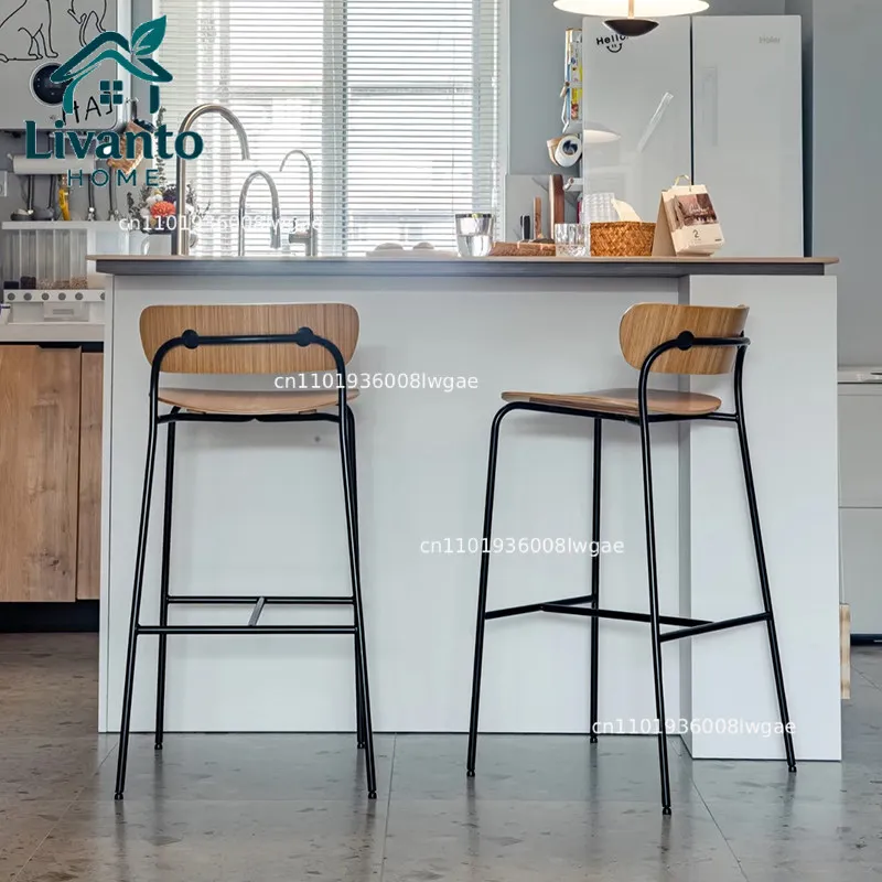 

Industrial Vintage Iron Bar Stools Creative Mid-Century Home Furniture Modern Kitchen Island Counter Commercial Bar Chairs
