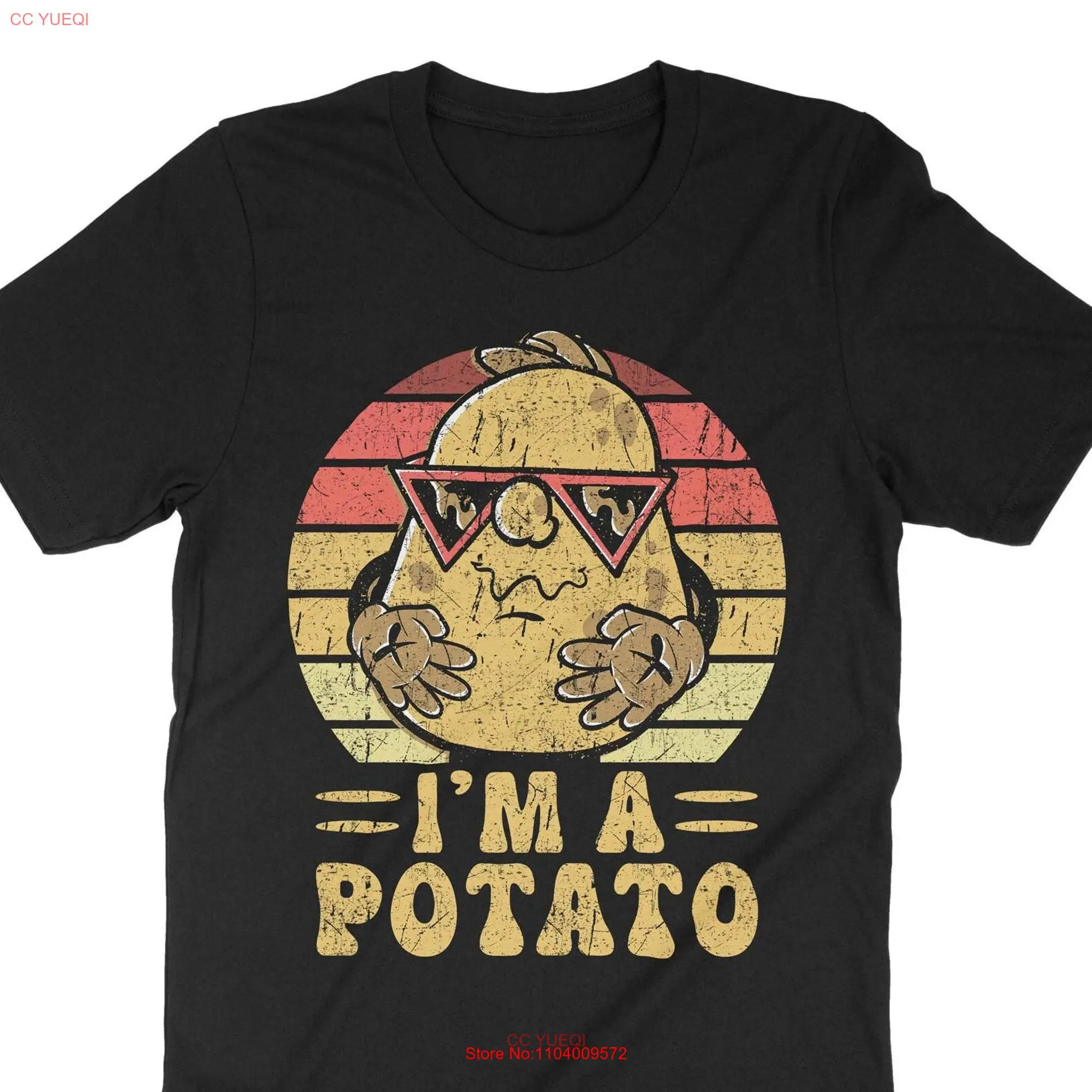 I'm A Potato T Shirt For Lovers Root Vegetable Starchy Tuber Eater Design long or short sleeves