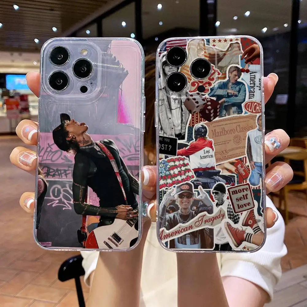 

MGK LOST A-AMERICANA Black Phone Case For iPhone 17 16e 16 15 14 13 12 11mini Pro Max X XR XSMAX 8 7 Air Plus Soft Cover