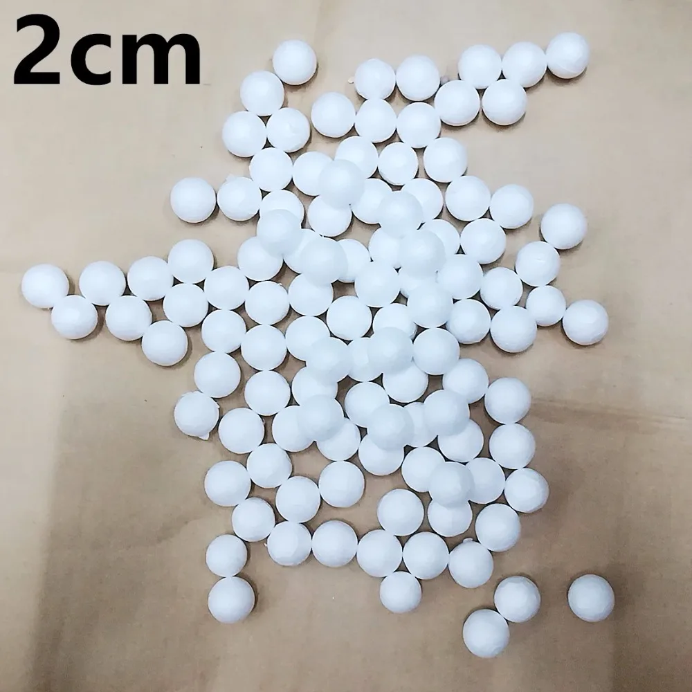 1cm 1.5cm 2cm 2.5/3cm White Modelling Polystyrene Styrofoam Foam Ball Decoration Supplies Decorative balls Filler Mini Beads