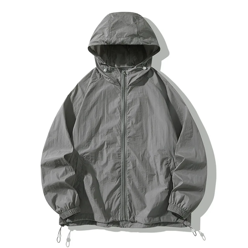 UPF50+ Ice Silk Sun Protection Hoodie Unisex 2026 New Breathable Nylon Fabric Outdoor Fishing Hiking Sun jackets