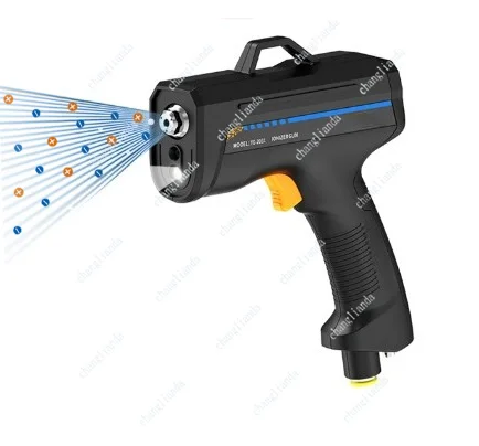 Ion Air Blow Gun Rapid Static Eliminator Long Nozzle Electrostatic Dust Remover Industrial Cleaning Tool