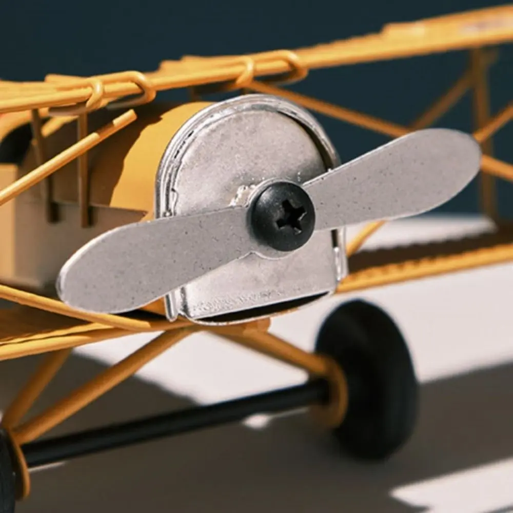 Retro Iron Vintage Airplane Model Handicraft Miniature Aircraft Ornaments Livingroom Delicate Metal Plane Models Gift