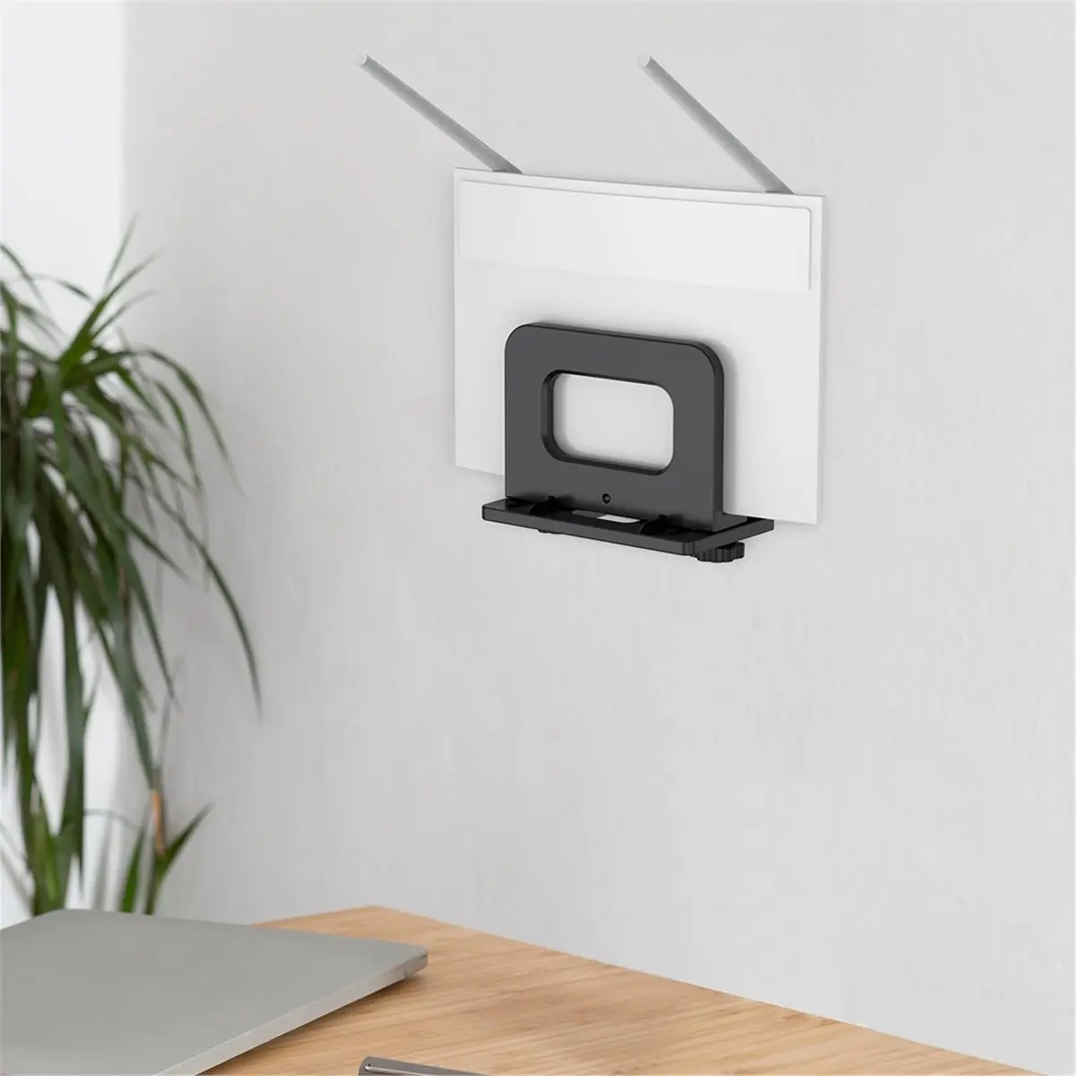 newA10R Adjustable Wall Mount Bracket Holder for WiFi Modem Optical Modem Laptop Mini PC Set-Top Box,Universal Shelf with Screws