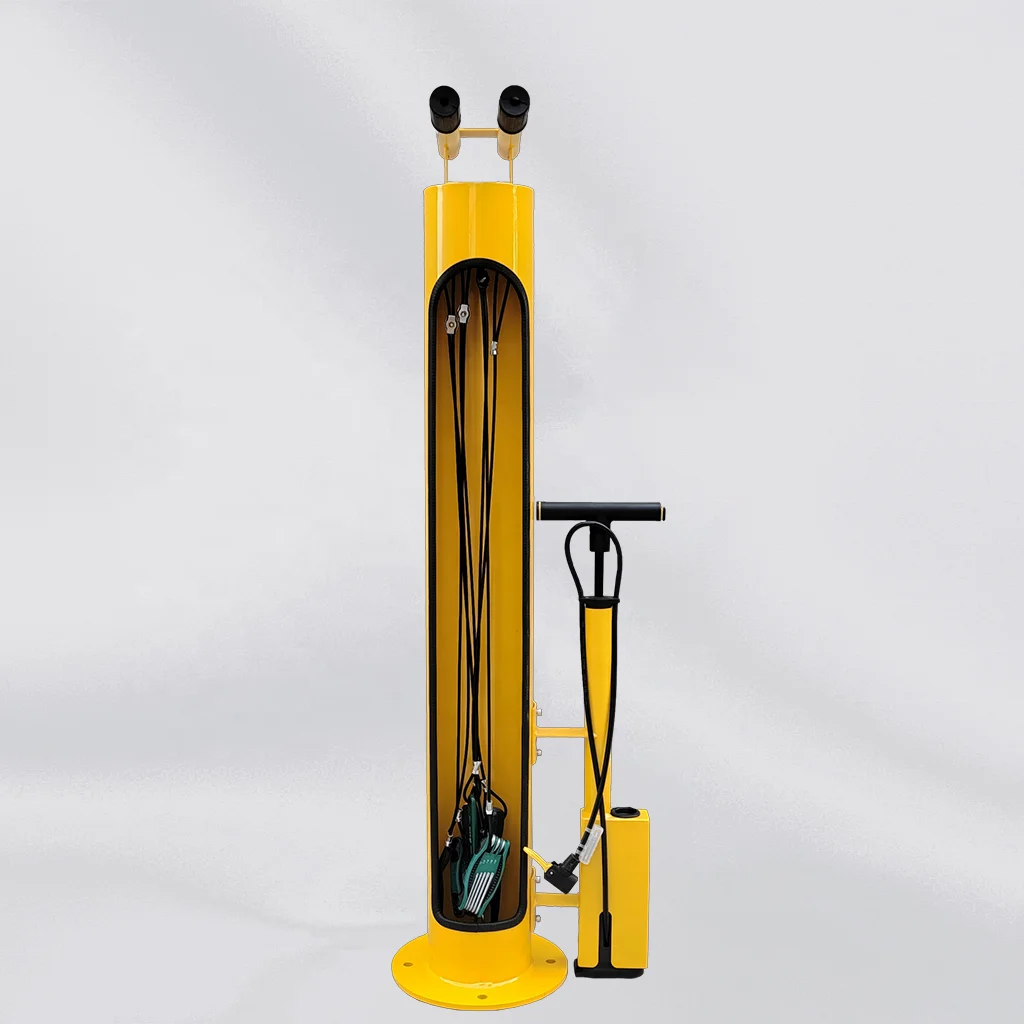 

KVS 2025 New Upgrade Outdoor Public Fixit Public Pump Work Stand Bike Repair Stations With Gauge And Tools