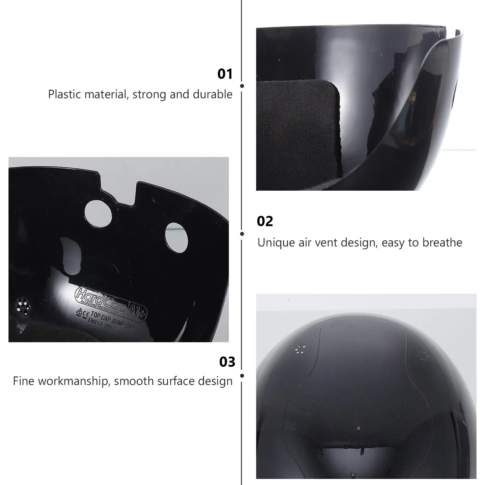 Защитная шапка Корпус Прочный пластик Противоударная универсальная подкладка для шляпы Бейсбольная кепка Вставка Кепки с отбойником Защита головы Безопасность труда