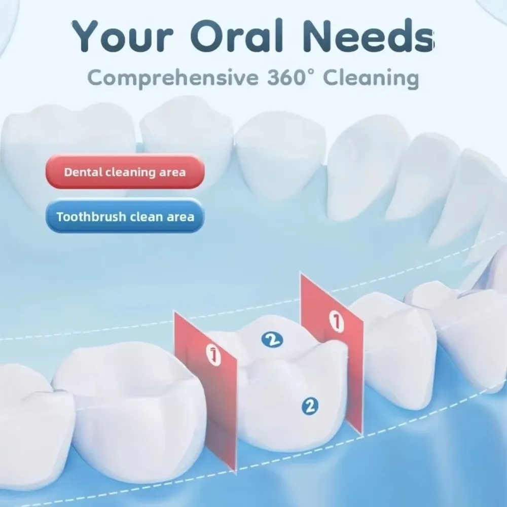 ポータブル電動口腔洗浄器コードレス充電式歯科クリーナー 4 つのノズル付きスマート電動歯洗浄器ガムケア