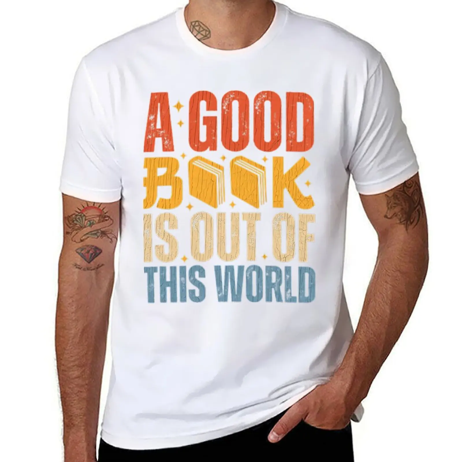 

A Good Book Is Out Of This World T-Shirt man t shirt luxury t shirts for man graphic funny T-Shirt