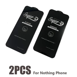 2pcs 9H 2.5D Full Glue Cover Tempered Glass For Nothing Phone 2A 2 Oleophobic Coating Screen Protector For Nothing Phone 1