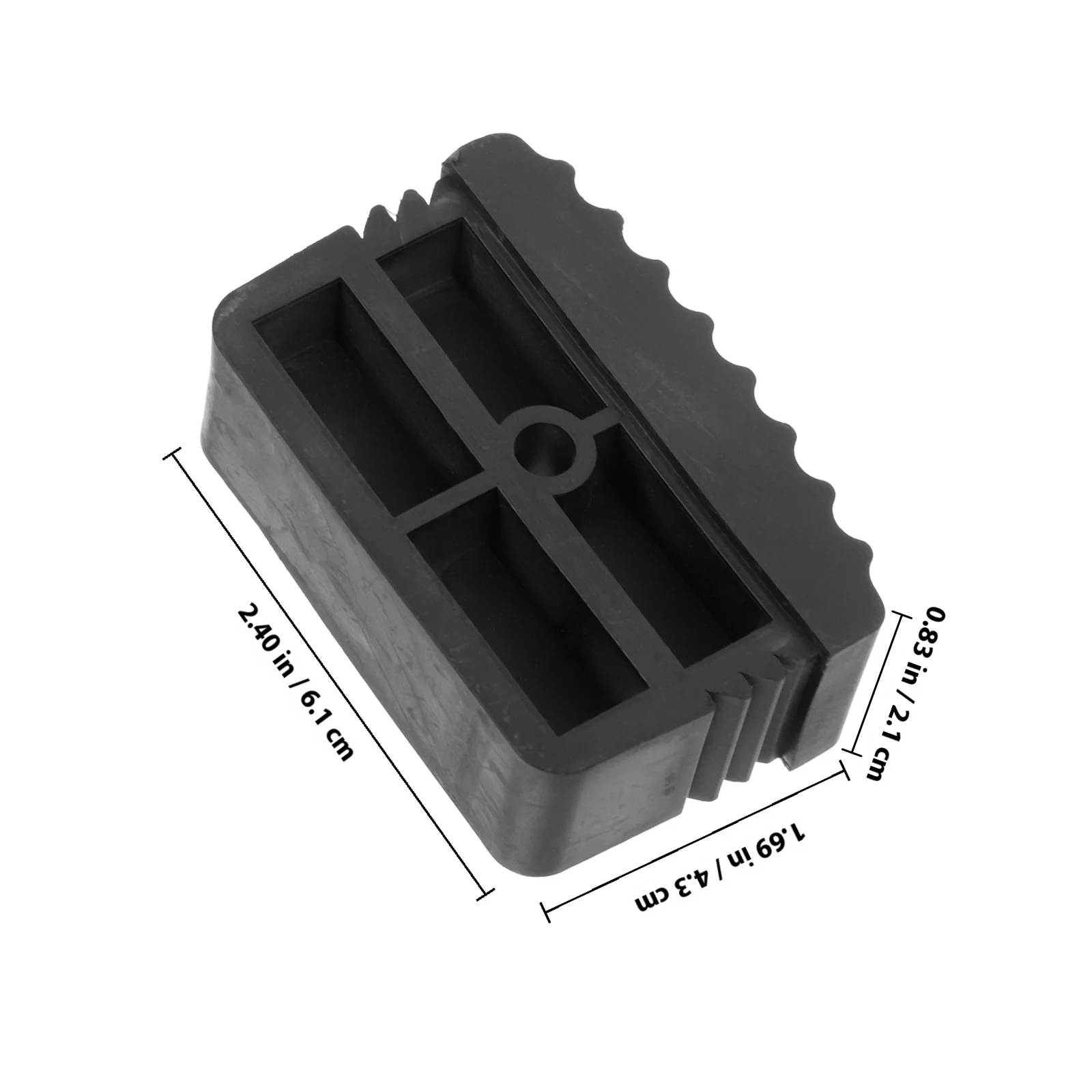 2 قطعة قدم سلم أغطية مطاطية منصات القدم عدم الانزلاق سلم سميك حماة القدم الحد من الضوضاء حماية الأرض