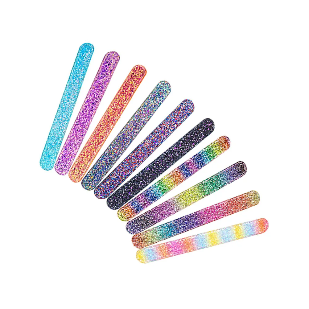 10 PCS Shiny Pink Bracelet Silicone Snap Bracelets for Kids Bands Sequins Colorful