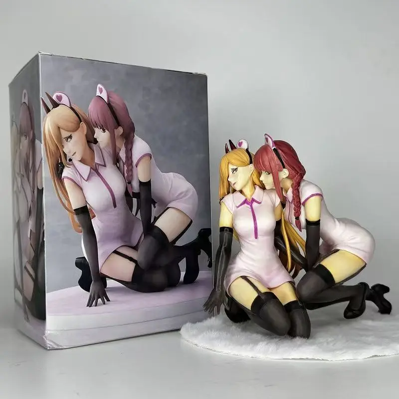 

Demon chainsaw Man Nurse uniform Makima 14 Inch/5.51cm Large scenes Can be saved girl PVC Action Sexy Fianime attle Toys Gifts