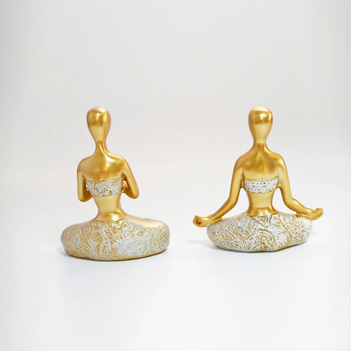 Creative Yoga Girl Resin Crafts Living Room Decorations Body Art Figurines Meditation Statue Thinker Figure Ornaments Gift