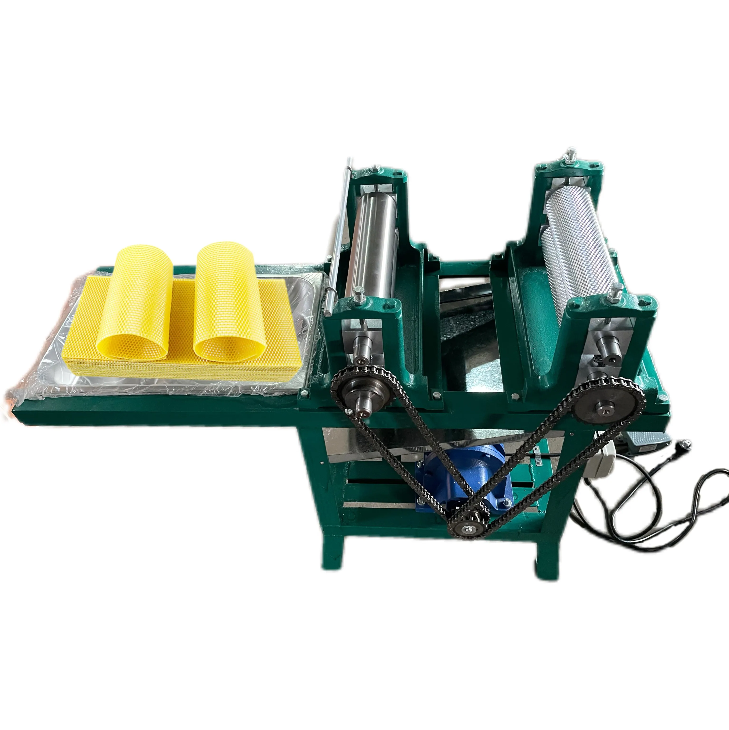 

Electric beeswax foundation machine flatbed machine