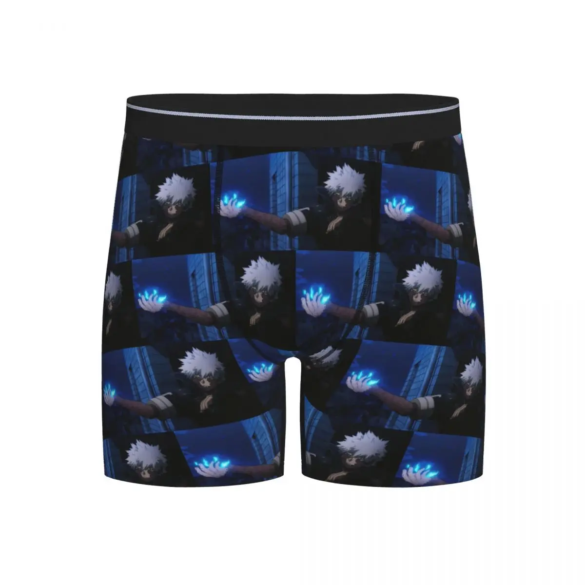 

Длинные трусы-боксеры, шорты My Hero Academia Dabi, аниме, манга MHA Blueflame, мужские трусы, мягкое нижнее белье для мужчин, подарок бойфренду