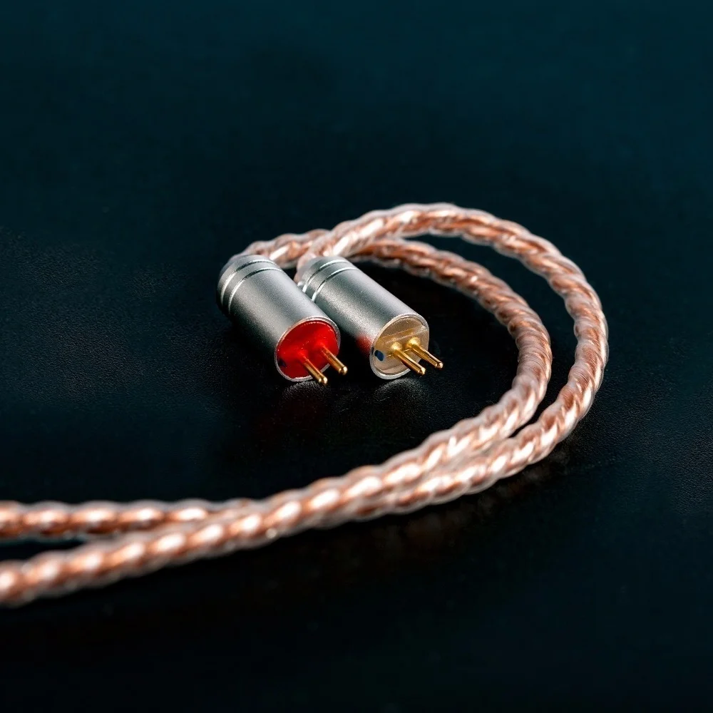 Kbear 4-adriges Kupfer-Upgrade-Kopfhörer kabel 2-poliger/qdc/mmcx/tfz-Ohrhörer anschluss für kbear kb06 kz zsn pro Kopfhörer-Hifi-Headset – Detail 9
