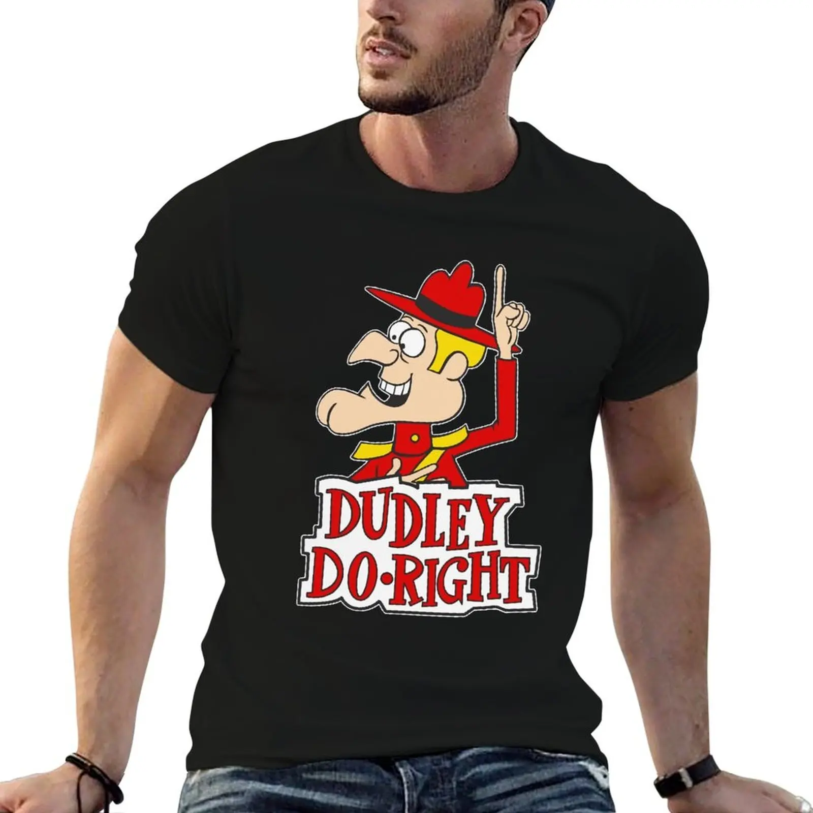 Camiseta para hombre con el mejor diseño de Dudley Do Right, regalos para fanáticos de las películas, camiseta de anime, camiseta de algodón, camisetas 100%, camiseta de diseñador