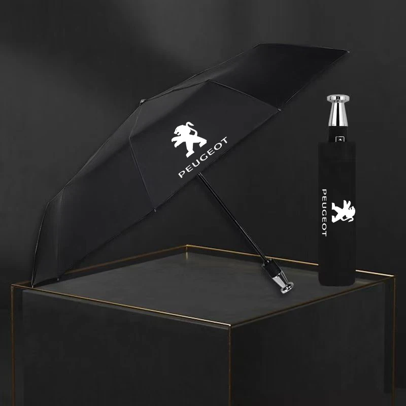 Peugeot 206 207 208 301 307 308 406 408 508 607 2008 3008 4008 5008 RCZ Rifter Car Automatic Folding Windproof Sunshade Umbrella