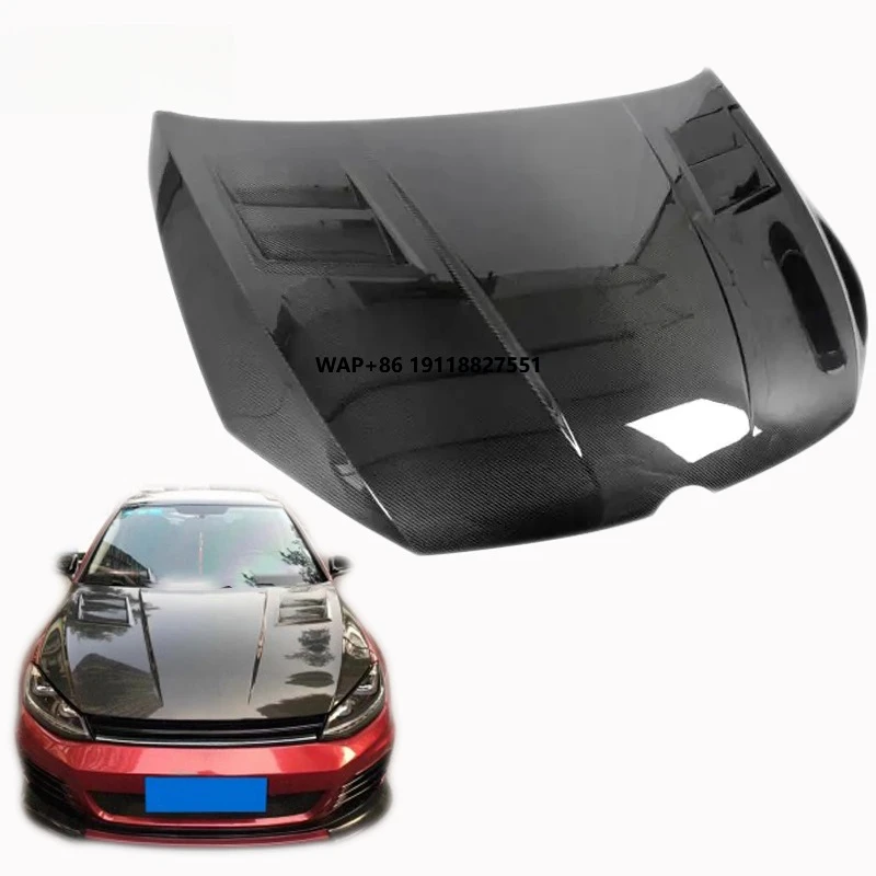 

Suitable for 2014-2017 Models Golf 7 Version High Quality ASPEC Carbon Fiber Engine Hood