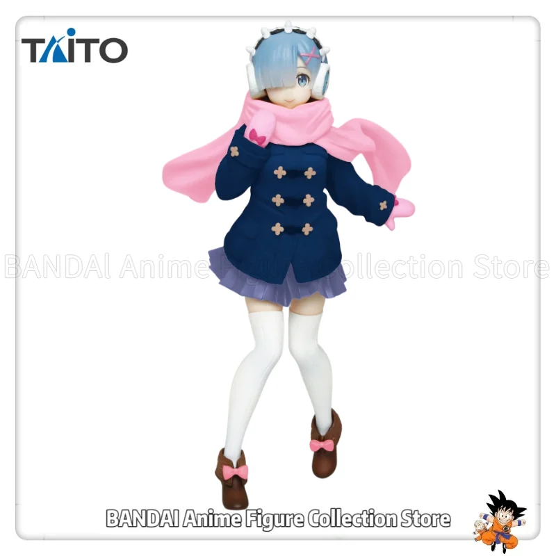 In Stock Original TAiTO PCS Re:Zero − Starting Life in Another World Remu Winter Coat Ver. Anime Toy Figurine Birthday Gift