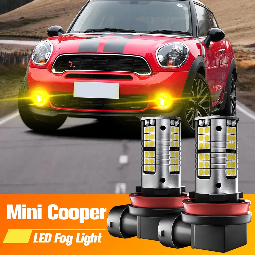 

2pcs LED Fog Light Blub H8 H11 Lamp Canbus No Error For Mini Cooper R50 R53 F55 F56 R56 F54 R55 F57 R52 R57 R60 R58 R61 R59