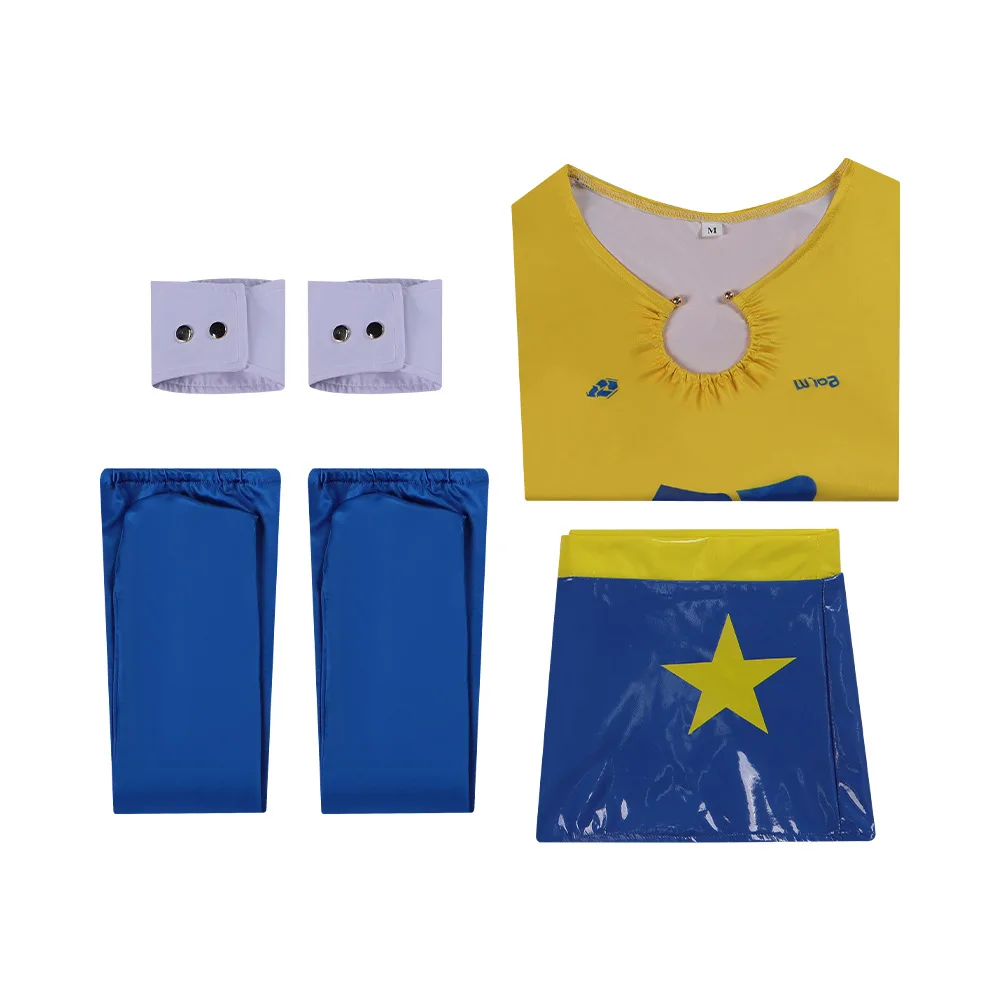 Goals Idol Stage Suit Cheerleading Uniform Yellow T-shirt Sexy Football Baby Sets Halloween Carnival Clothes Sports Wear - view 3