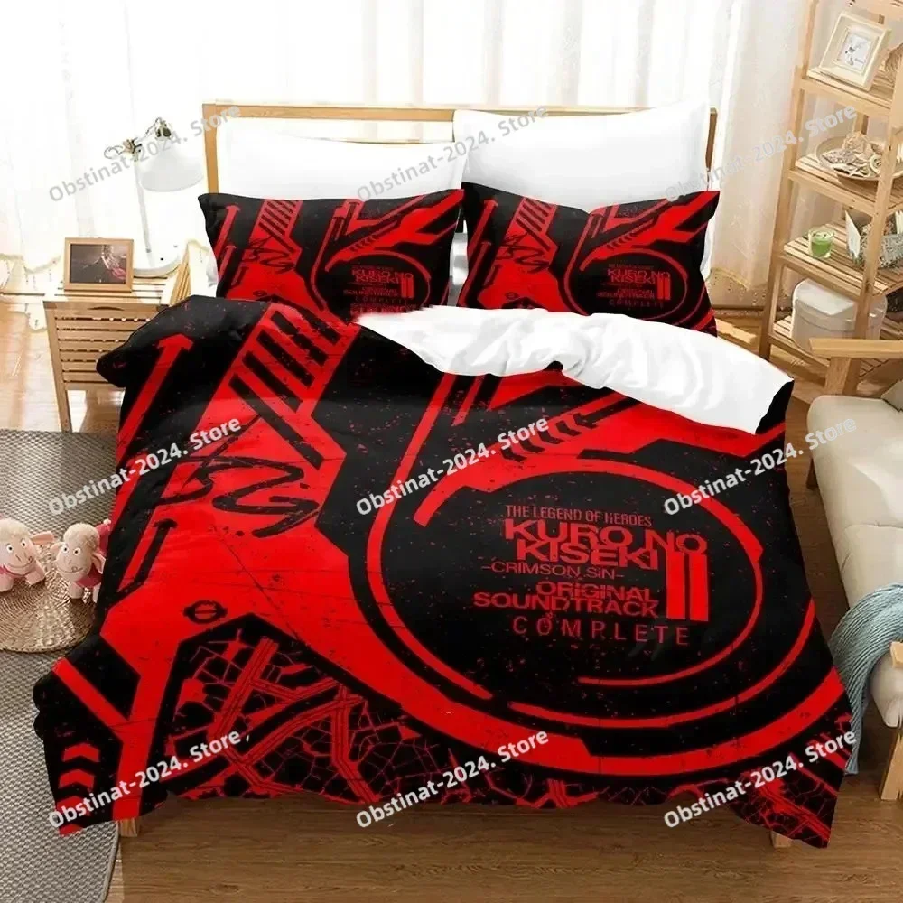 Anime The Legend Of Heroes Bedding Set Duvet Cover Bed Set Quilt Cover Pillowcase Comforter king Queen Size Boys Adult Bedding