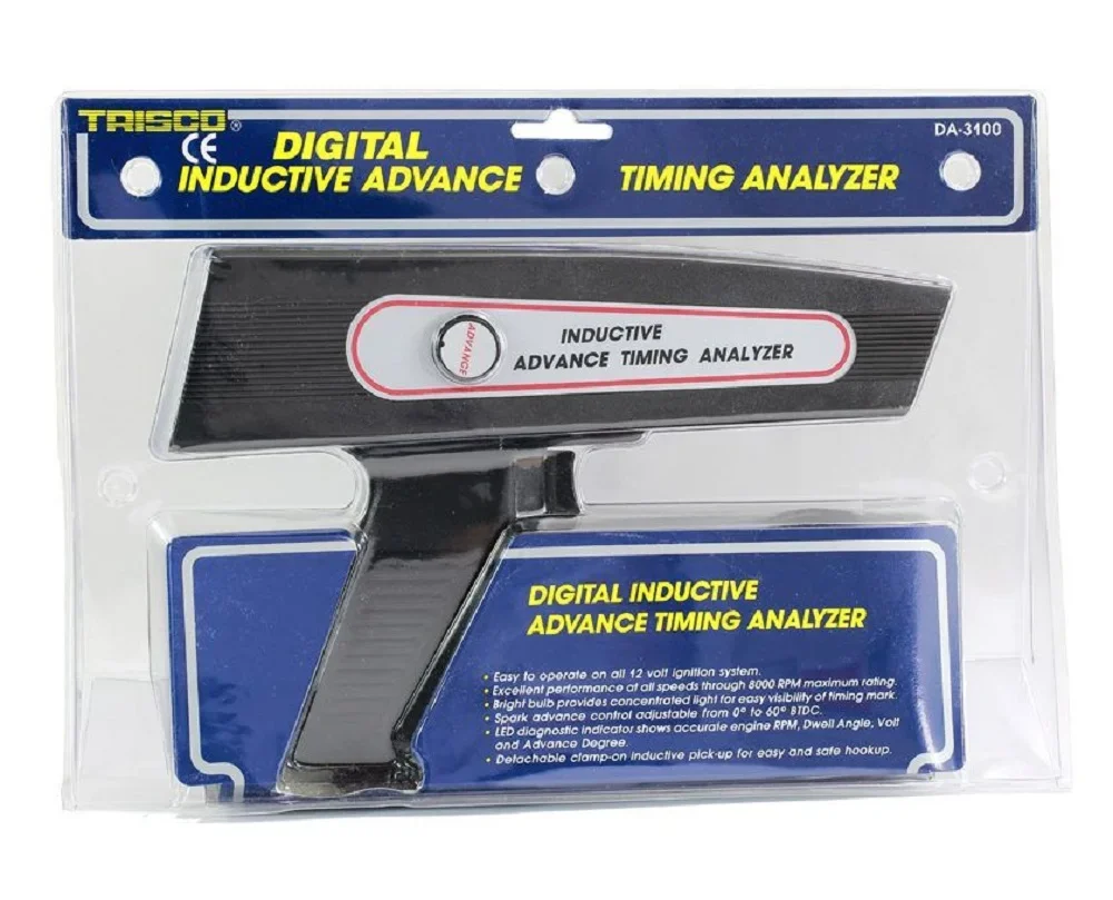 DA3100D Digital Ignition Timing Light Strobe Detector Tester For  Petrol Car Motorcycle Engine Ignition Timing Tool