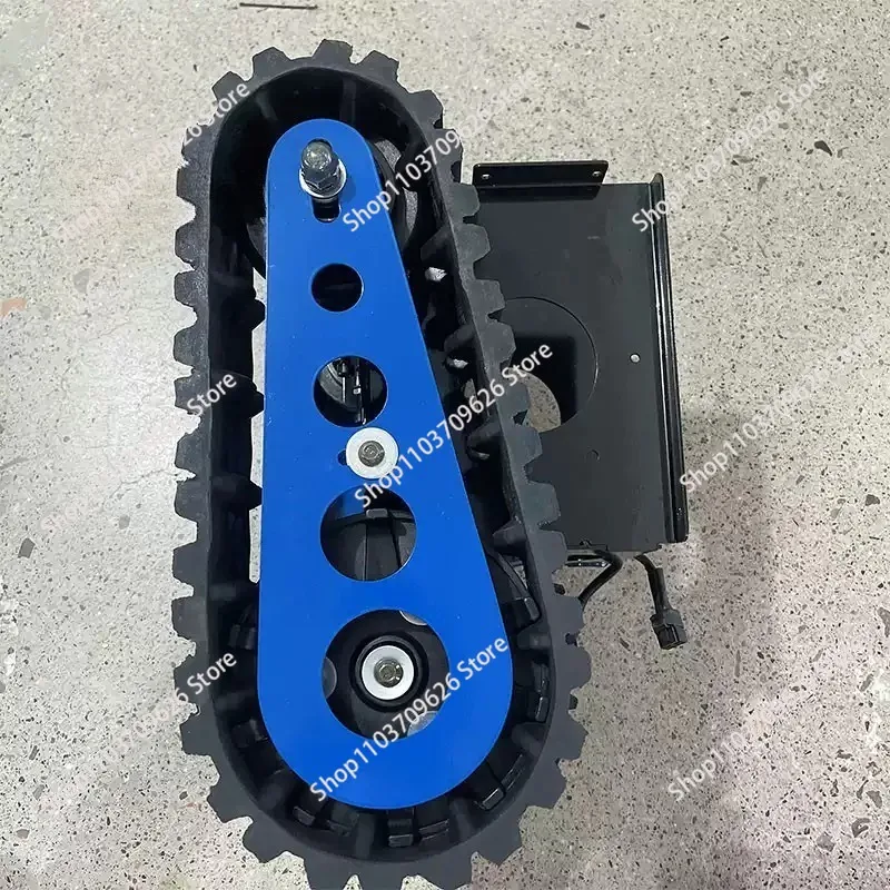 electric crawler small tank accessories beach tram chassis iron frame dual motors