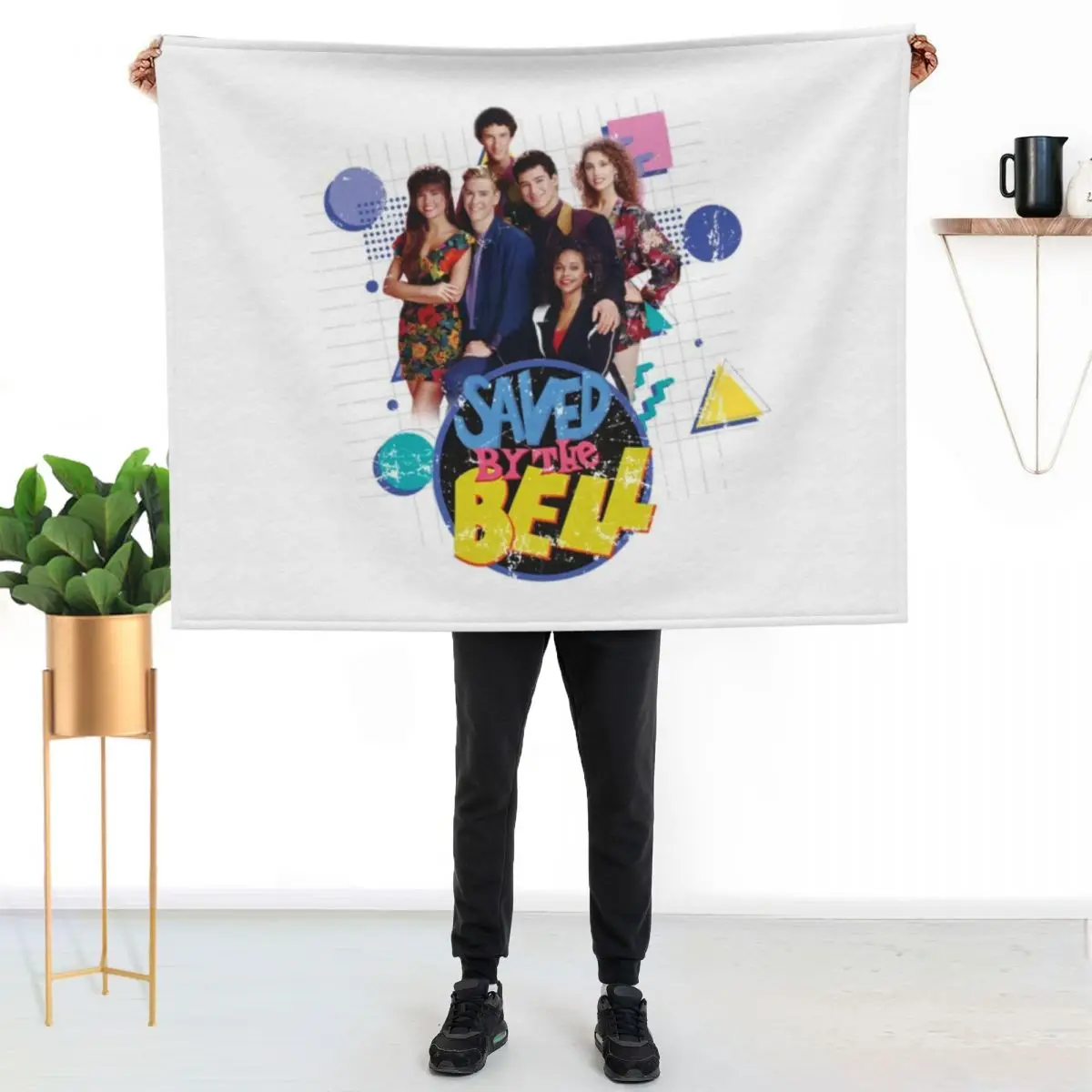 Saved By The Bell T-ShirtSaved by the bell vintage design Throw Blanket Thermals For Travel Luxury Throw Flannel Blankets