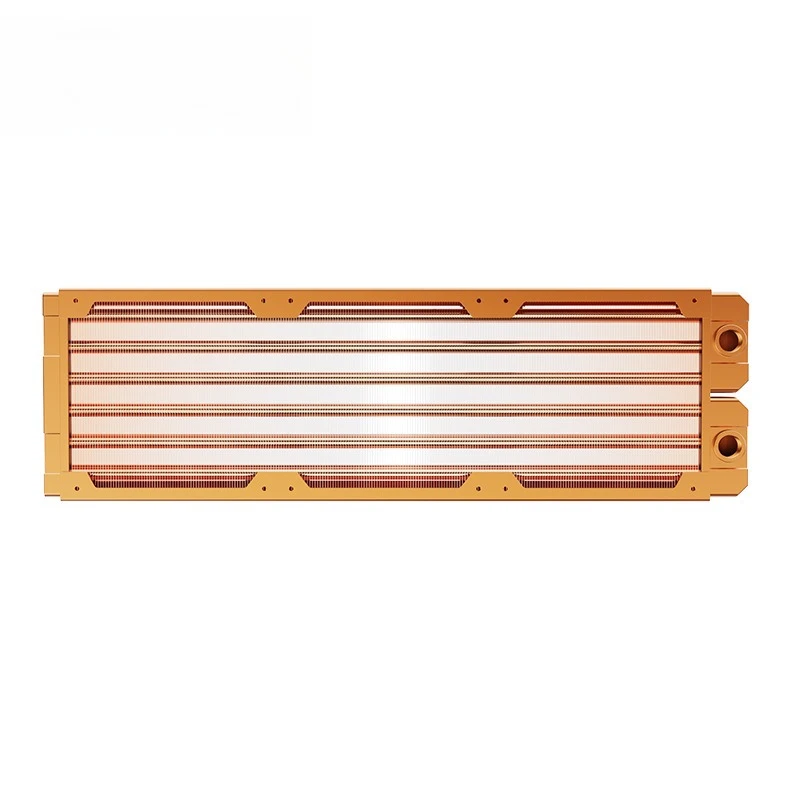 Copper water-cooled industrial heat sink 7mm tube TSRP-ZT-360CS thread double layer 45mm