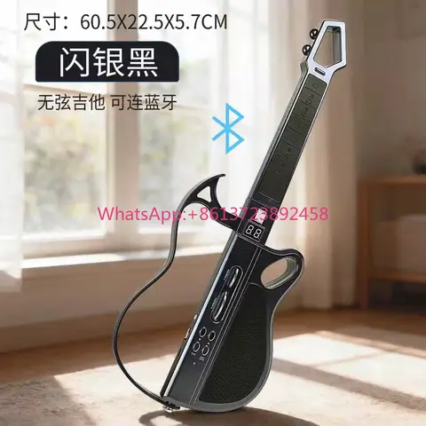 Wireless Bluetooth Stringless Guitar, Foldable Smart Electronic Guitar for New Users