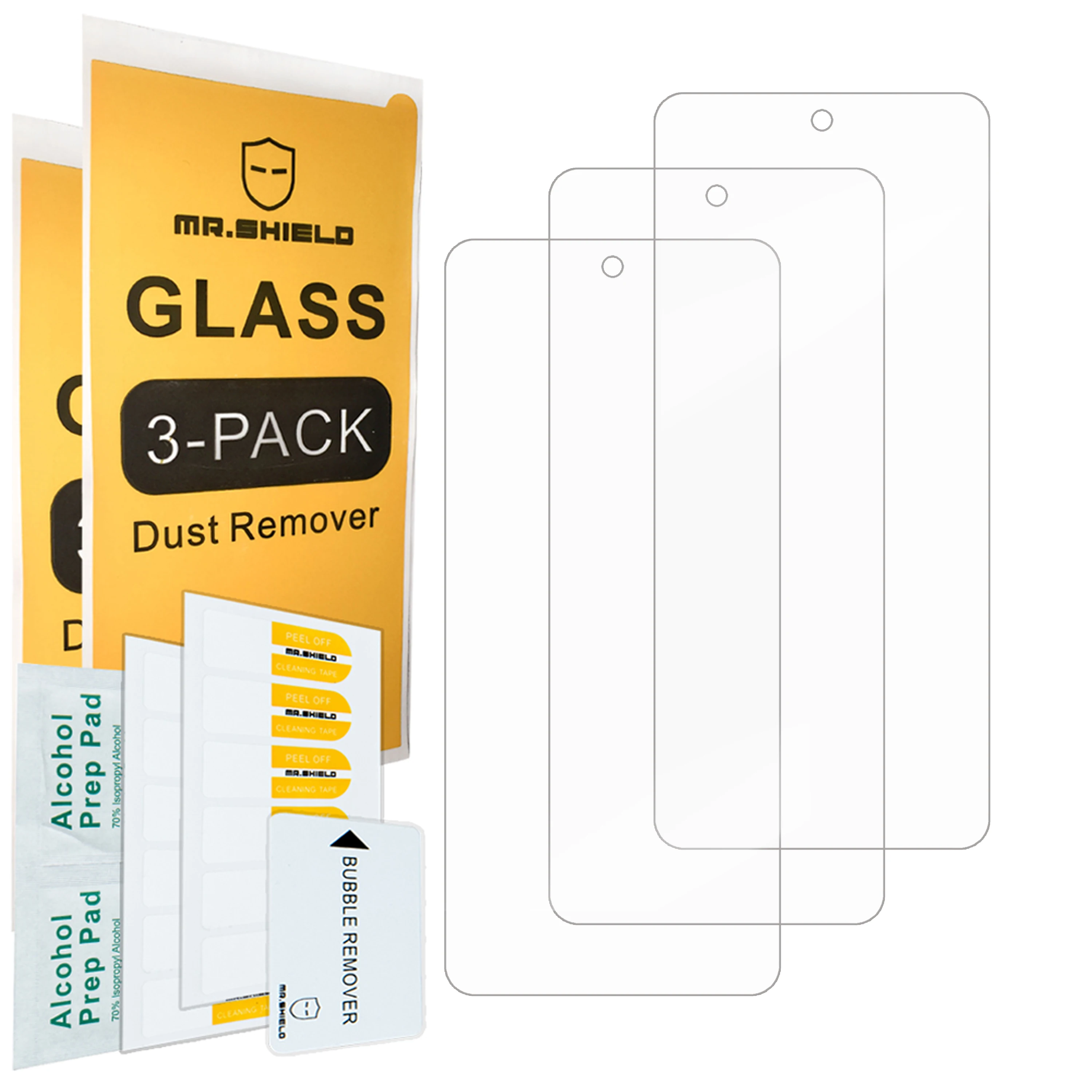 Mr.Shield Screen Protector compatible with HMD Pulse/Pulse+ / Pulse Pro [Tempered Glass] [3-Pack] [Japan Glass with 9H Hardness]