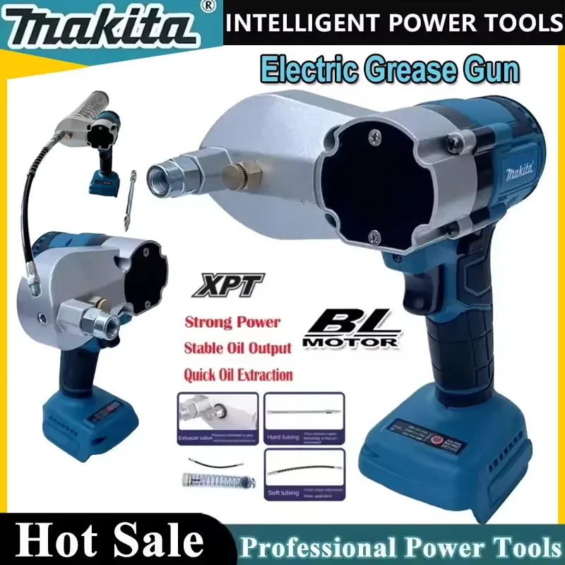 Makita Brushless Electric Grease Gun High Pressure Lubricating Oil Injector Machine Grease Guns For Makita 20V Battery